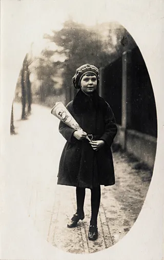 Kinder im Schnee, 1920er Jahre