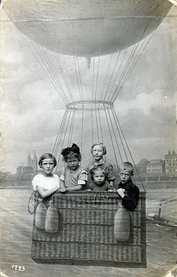 Im Heißluftballon beim Fotografen